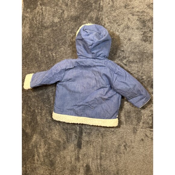 Vintage 1970's Quiltex Demin-look and Faux Fur Coat with Heart Applique and Rick - Picture 7 of 9